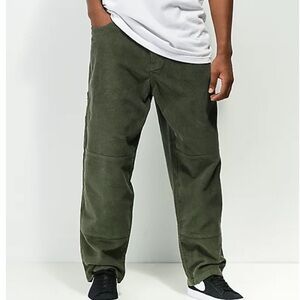 Monet Skateboards Corduroy Carpenter Pants Green Size 32